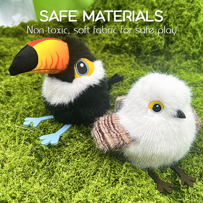 Lifelike Bird-Shaped Interactive Cat Toy