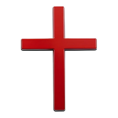 🚗✝️Metal Jesus Christ Cross Badge Stickers|3D Cross Self-Adhesive Car Scratch Cover Sticker