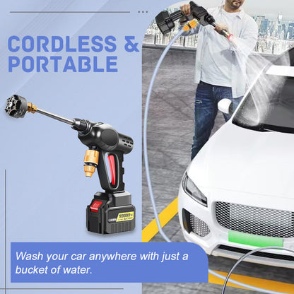 🚗 60% OFF! 💦 PORTABLE CAR WASH MACHINE - High Pressure & Multi-Purpose Use, Compact Design for Easy Storage, Ideal for Outdoor Cleaning and Vehicles 🌟🔧
