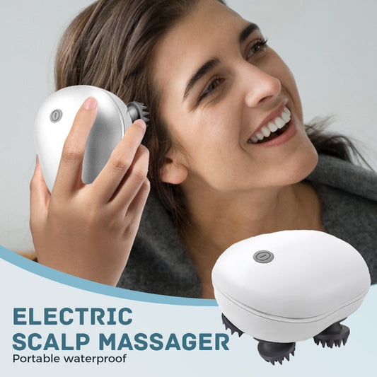 Portable Waterproof Electric Scalp Massager（50% OFF）
