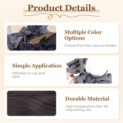 Wig & Bow Stylish Hair Accessory
