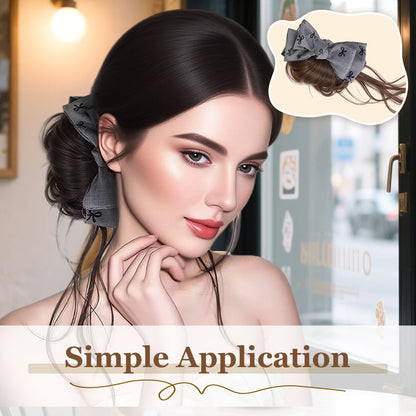 Wig & Bow Stylish Hair Accessory