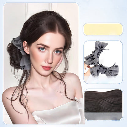 Wig & Bow Stylish Hair Accessory