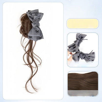 Wig & Bow Stylish Hair Accessory