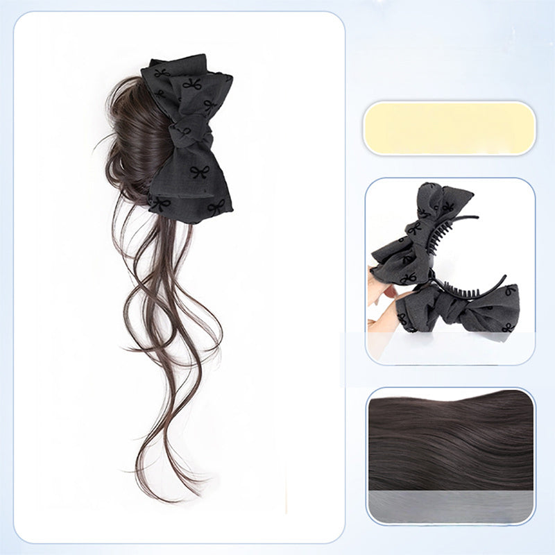 Wig & Bow Stylish Hair Accessory