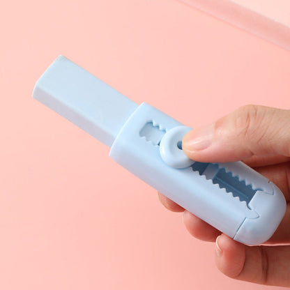Sliding Retractable Pencil Eraser with Replaceable Core