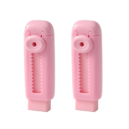 Sliding Retractable Pencil Eraser with Replaceable Core