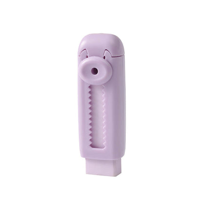 Sliding Retractable Pencil Eraser with Replaceable Core