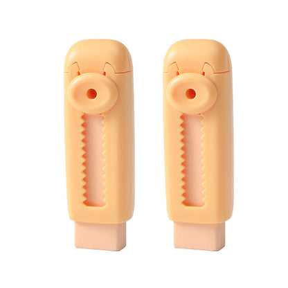 Sliding Retractable Pencil Eraser with Replaceable Core