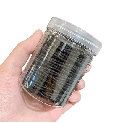 💥Last day clearance sale🔥 100PCS High Stretch Hair Ties in Jar