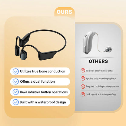 🔥New Hot Selling❤️‍🔥 Bone Conduction Smart Hearing Aid Bluetooth Earphones