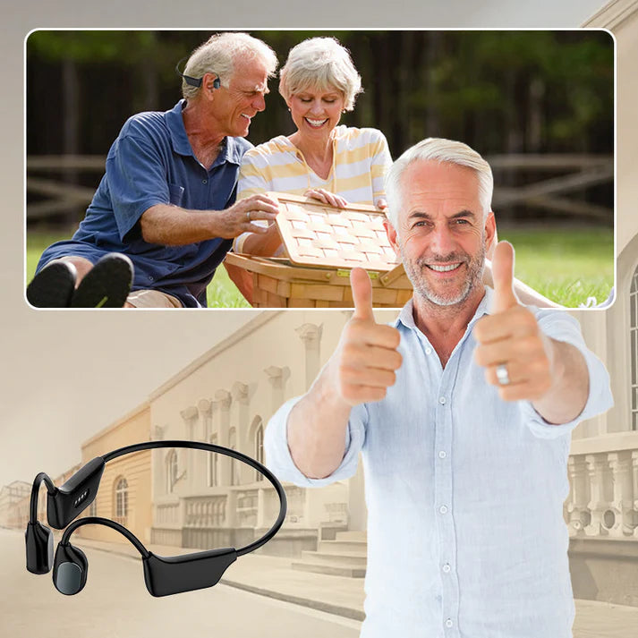 🔥New Hot Selling❤️‍🔥 Bone Conduction Smart Hearing Aid Bluetooth Earphones