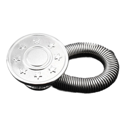 Spring-Loaded Metal Waist Extender Button for Jeans