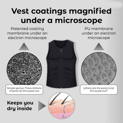 Men's Workout Zipper Body Shaper Tank Top