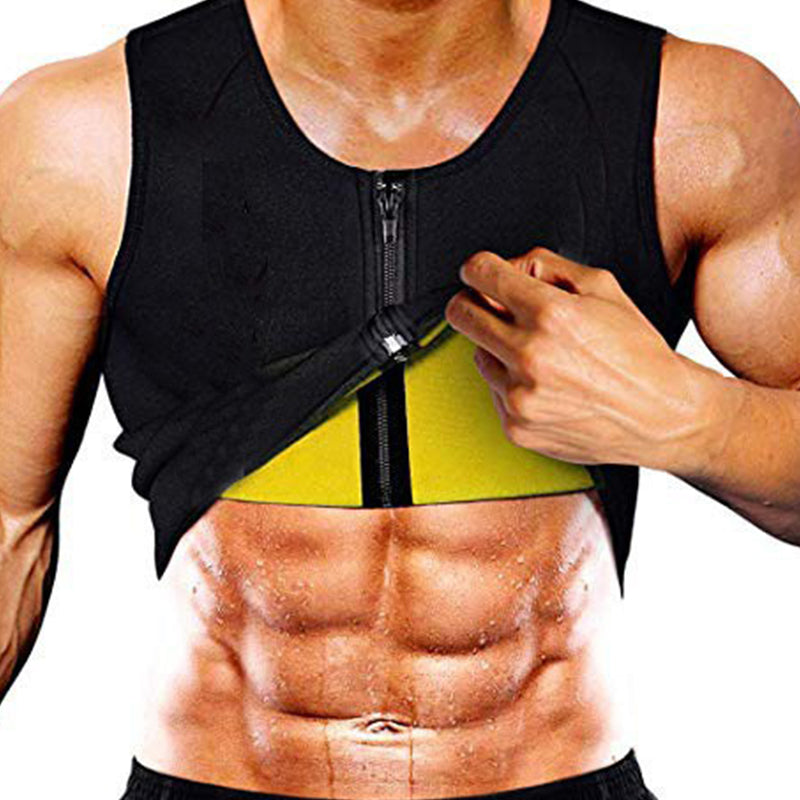 Men's Workout Zipper Body Shaper Tank Top