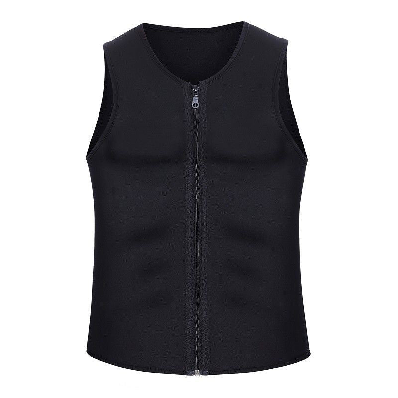 Men's Workout Zipper Body Shaper Tank Top
