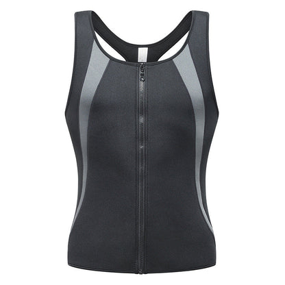 Men's Workout Zipper Body Shaper Tank Top