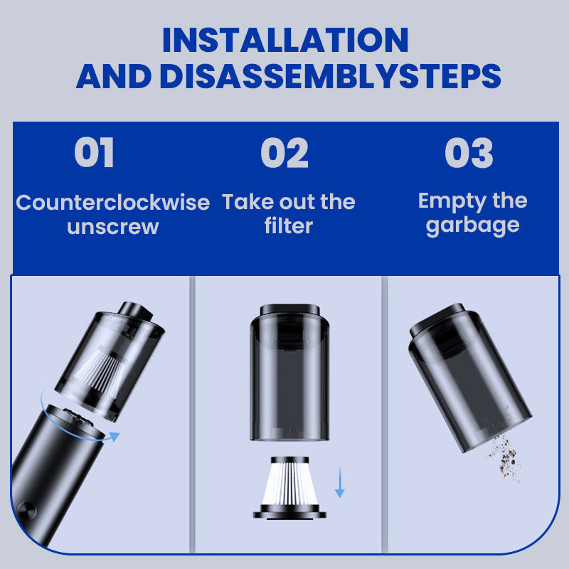 🏆Flash Sale 20K+ SOLD! 🔥Portable Cordless Car &Home Vacuum Cleaner