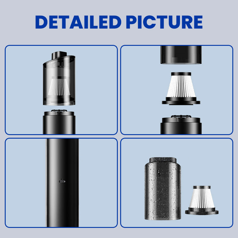 🏆Flash Sale 20K+ SOLD! 🔥Portable Cordless Car &Home Vacuum Cleaner