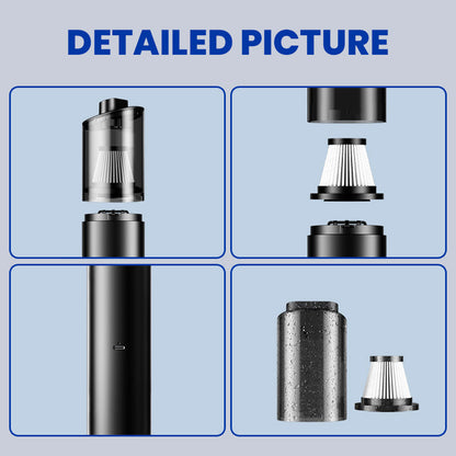 🏆Flash Sale 20K+ SOLD! 🔥Portable Cordless Car &Home Vacuum Cleaner