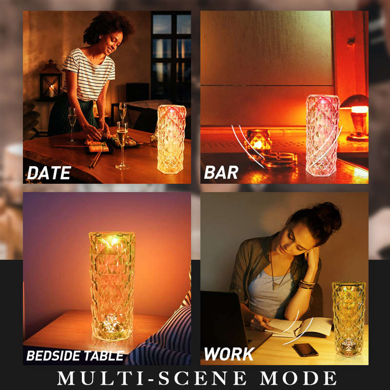 🎁🔥2025 Hot Sale 49%OFF🎁Touching Control Rose Crystal Lamp