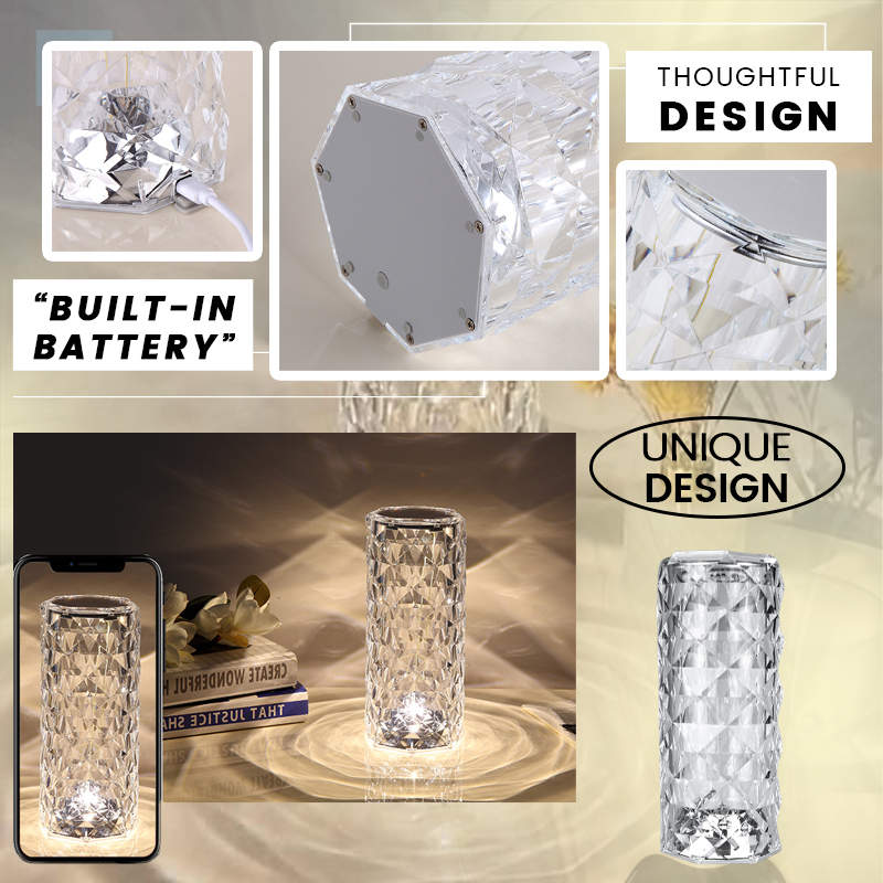 🎁🔥2025 Hot Sale 49%OFF🎁Touching Control Rose Crystal Lamp