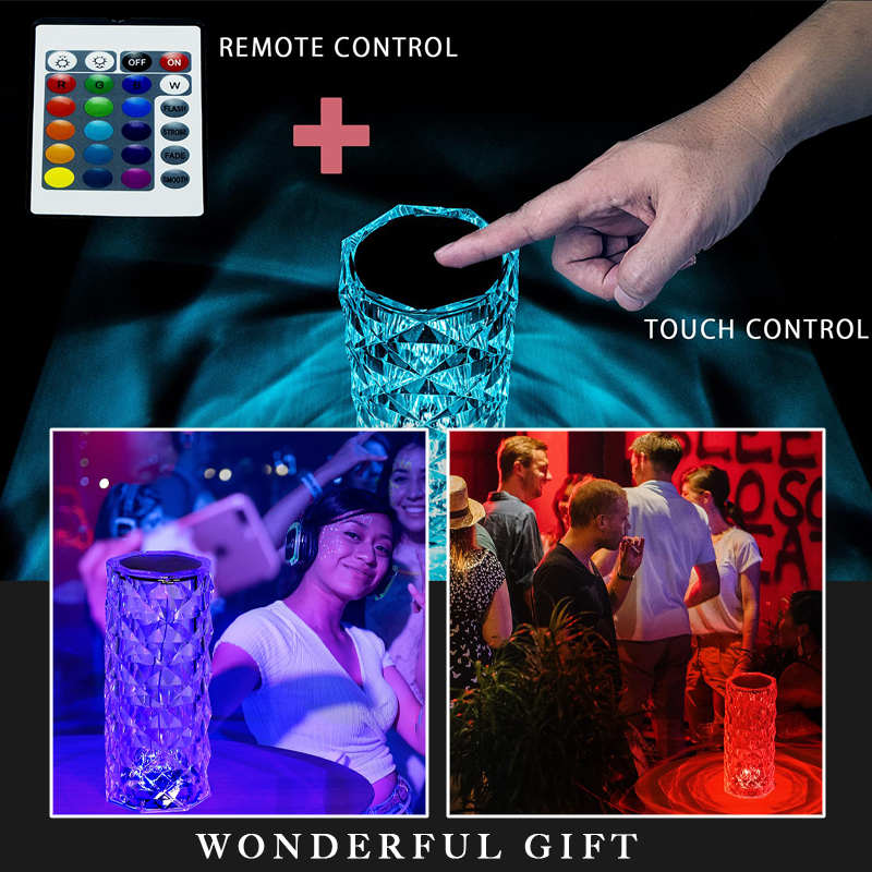 🎁🔥2025 Hot Sale 49%OFF🎁Touching Control Rose Crystal Lamp