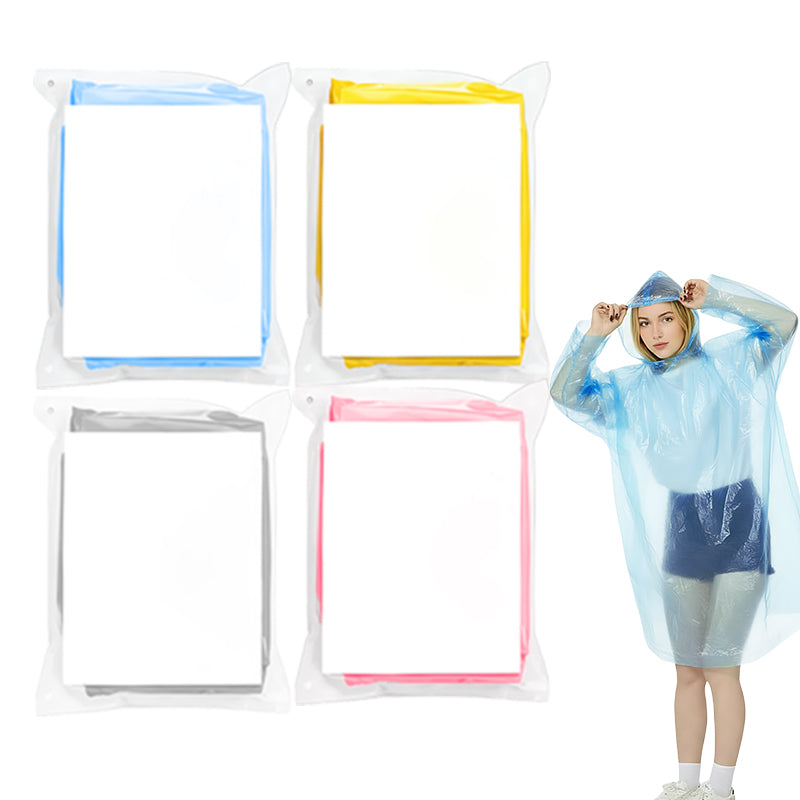 Portable Rain Poncho for Adults