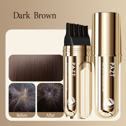 ✨ 2-IN-1 HAIR DYE COMB - Precision Application for Gray Coverage, Non-Drip Formula with Nourishing Argan Oil, 5 Min Processing Time 🌸🧴