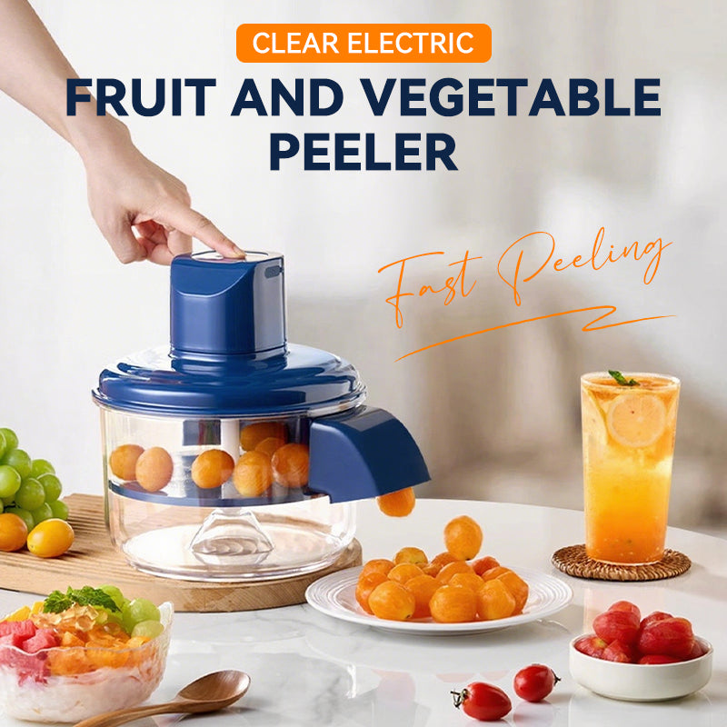 🔈Foodie Recommendation🔥Transparent Electric Fruit and Vegetable Peeler🍇🧄
