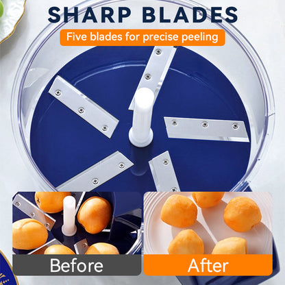 🔈Foodie Recommendation🔥Transparent Electric Fruit and Vegetable Peeler🍇🧄