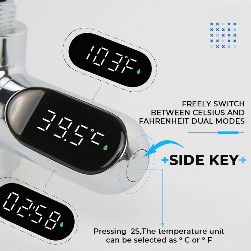💖 New Year Special Offer: 50% OFF!!!🔥🌡️ SHOWER THERMOMETER - LCD Display with Backlight, Easy Installation Without Tools, IPX7 Waterproof, Perfect for Modern Bathroom 🛁✨