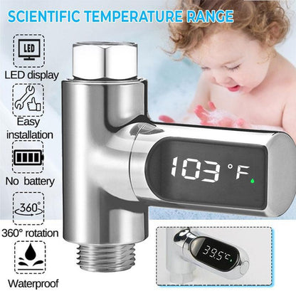 💖 New Year Special Offer: 50% OFF!!!🔥🌡️ SHOWER THERMOMETER - LCD Display with Backlight, Easy Installation Without Tools, IPX7 Waterproof, Perfect for Modern Bathroom 🛁✨