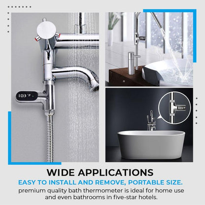 💖 New Year Special Offer: 50% OFF!!!🔥🌡️ SHOWER THERMOMETER - LCD Display with Backlight, Easy Installation Without Tools, IPX7 Waterproof, Perfect for Modern Bathroom 🛁✨