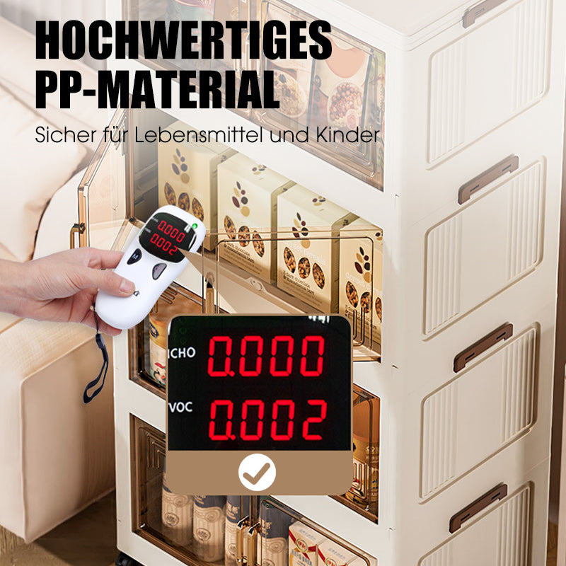 📦 50% OFF NOW! 🏠 Foldable Storage Box with Lid & Wheels – Stackable (1-5 Layers), Space-Saving & Versatile for Home Organizing 🗄️