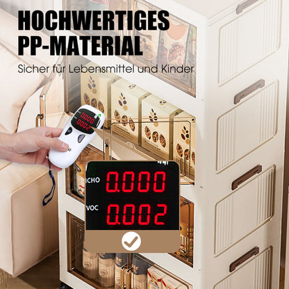 📦 50% OFF NOW! 🏠 Foldable Storage Box with Lid & Wheels – Stackable (1-5 Layers), Space-Saving & Versatile for Home Organizing 🗄️