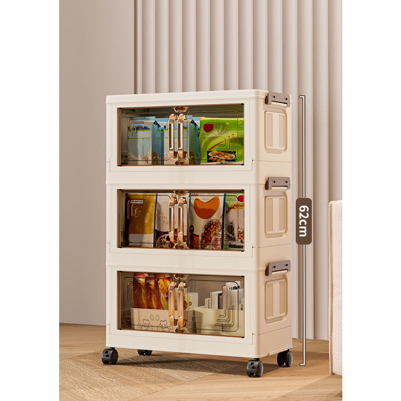 📦 50% OFF NOW! 🏠 Foldable Storage Box with Lid & Wheels – Stackable (1-5 Layers), Space-Saving & Versatile for Home Organizing 🗄️