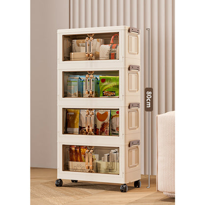 📦 50% OFF NOW! 🏠 Foldable Storage Box with Lid & Wheels – Stackable (1-5 Layers), Space-Saving & Versatile for Home Organizing 🗄️