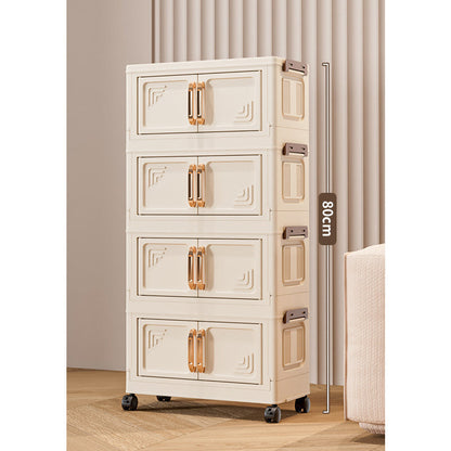 📦 50% OFF NOW! 🏠 Foldable Storage Box with Lid & Wheels – Stackable (1-5 Layers), Space-Saving & Versatile for Home Organizing 🗄️