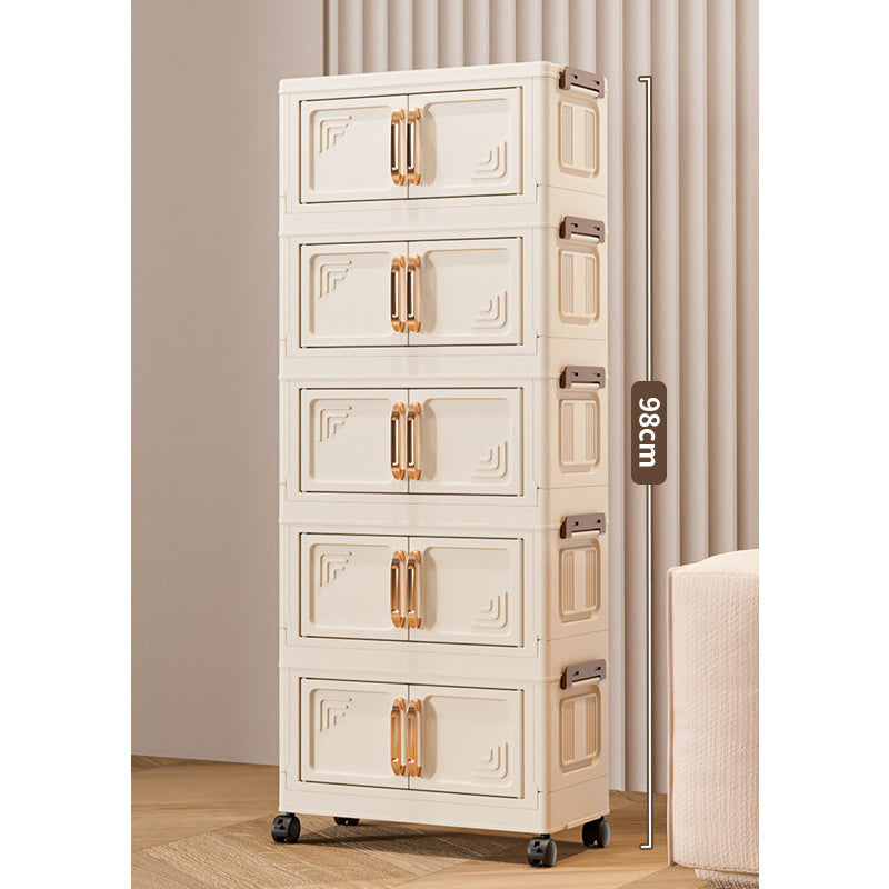 📦 50% OFF NOW! 🏠 Foldable Storage Box with Lid & Wheels – Stackable (1-5 Layers), Space-Saving & Versatile for Home Organizing 🗄️