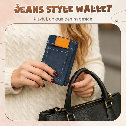 🎁Creative Gifts🔥Stylish Creative Mini Jeans-Shaped Wallet（50% OFF）
