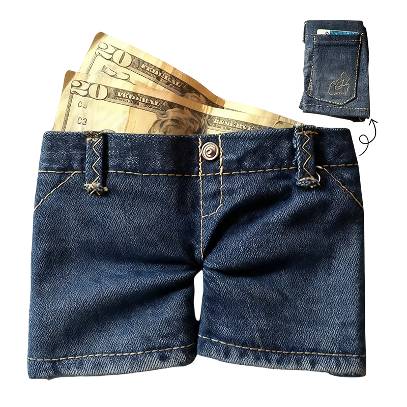 🎁Creative Gifts🔥Stylish Creative Mini Jeans-Shaped Wallet（50% OFF）