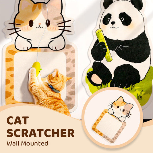 🐱🖼️ Wall-Mounted Scratching Post Without Drilling – Sustainable Felt, Built-in Toys & Space-Saving (Perfect for Scratching-Loving Cats!)