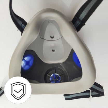 🔥Dust-Proof Integrated Respirator Mask – Dual-Tank Activated Carbon Filters, Industrial-Grade Gas & Dust Protection 🛡️🔥