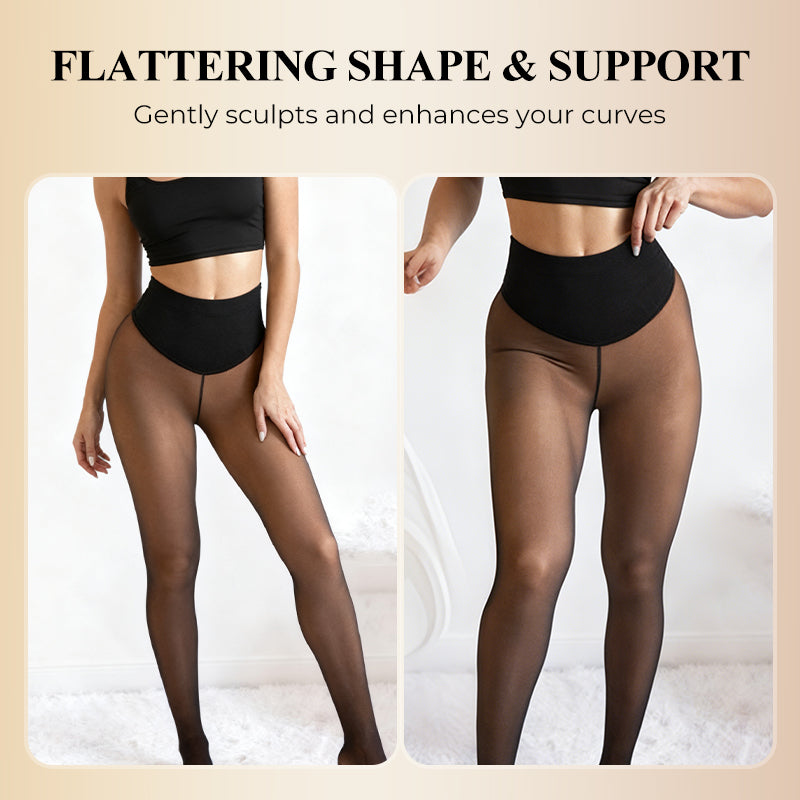 ❄️Hot Sale 50% Off!!⚡Over 50,000 sold!❄️Fleece leggings with a seam for a flattering silhouette✨✨Stay warm. Look great. 💕