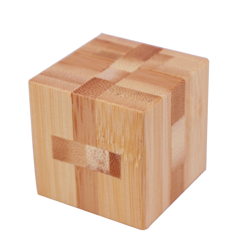 🔥 35% OFF! ✨ Luban Lock Wooden Puzzle - Stimulates Spatial Intelligence, Natural Wood Design, Educational Family Game 🧩🤲