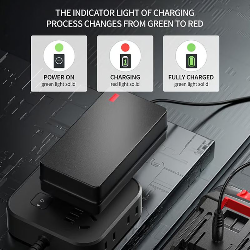 Universal High-Efficiency Lithium Battery Charger Adapter