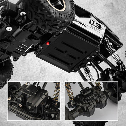 Six-Wheel Alloy Rock-Climbing RC Car Four-Wheel Drive Off-Road RC Toy All-Terrain High-Resilience Shock Absorption Children's Day Gift