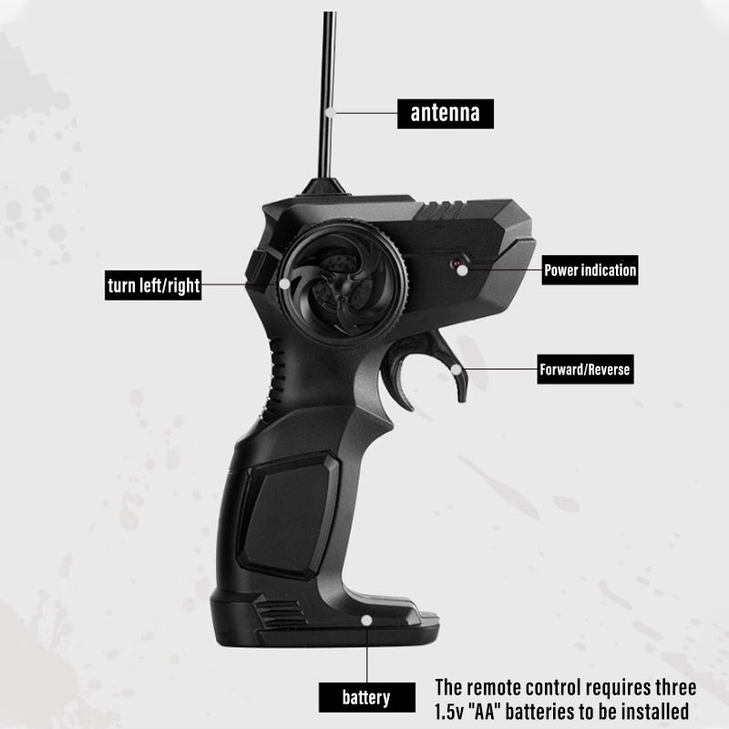 Six-Wheel Alloy Rock-Climbing RC Car Four-Wheel Drive Off-Road RC Toy All-Terrain High-Resilience Shock Absorption Children's Day Gift