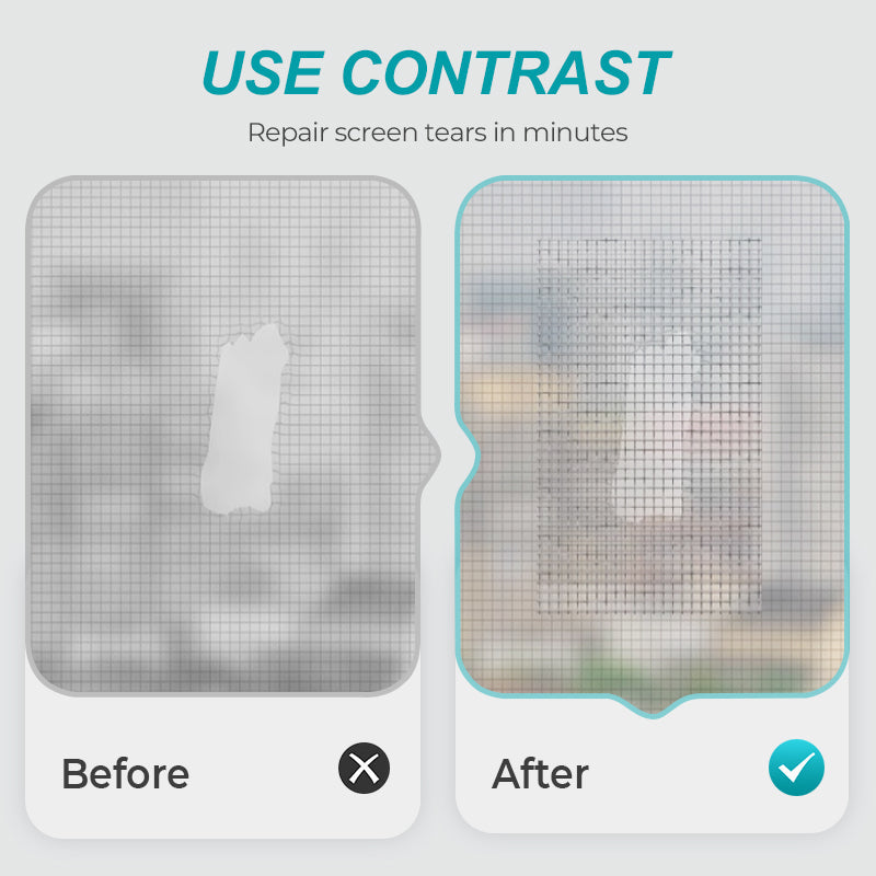 🔥 Self-Adhesive DIY Window Screen Repair Tape – Quick Fix for Holes & Tears, Easy No-Tool Repair ✨🛠️